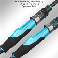 Canne à pêche spinning AMB 2,4 m 7-28 g en carbone haute puissance pour la pêche au bar en eaux profondes