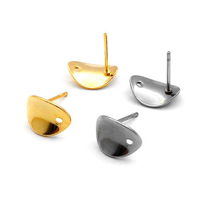 Nouveau acier inoxydable or plaque de Torsion Simple broche <span class=keywords><strong>à</strong></span> <span class=keywords><strong>souder</strong></span> boucles d'oreilles feuilles boucles d'oreilles polyvalentes résultats de bijoux <span class=keywords><strong>à</strong></span> bricoler soi-même - Product Image 6