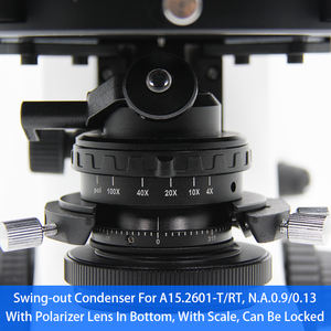 OPTO-EDU A15.2601-RTT三眼倍率40X〜500X透過光6V20Wハロゲンランプ偏光顕微鏡 - Product Image 5