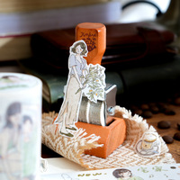 Autocollants décoratifs adhésifs en PET style coréen pour journal artistique DIY, 4 modèles, cadeau et artisanat