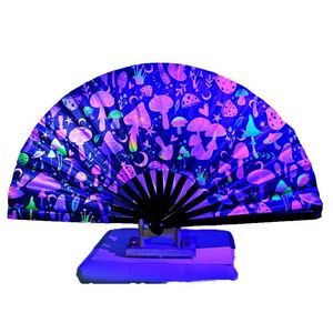 Éventail en bambou peint de 33 cm, artisanat de haute performance avec technique reconnue mondialement - Product Image 3