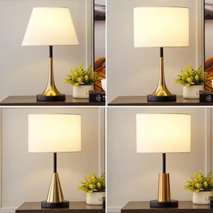 Bedroom Living Room <b>Bedside</b> bar Lights Home Hotel Decor Nordic Modern Fabric Shade Led Table <b>Lamp</b> - Product Image 4