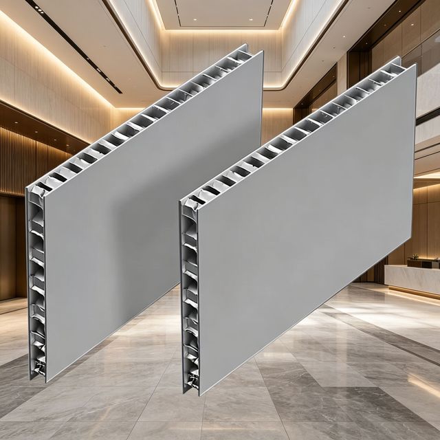 Aluminum Honeycomb Core Panel A2 Grade 9mm 28-20 High Flatness Smooth Surface Custom Color Wholesale Building  Material