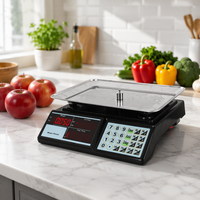 Timbangan LCD Penghitung Harga 40kg untuk Konter Toko Buah dengan Layar Ganda dan Baterai 420g