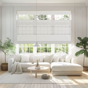 Cortinas romanas <span class=keywords><strong>de</strong></span> arriba hacia abajo <span class=keywords><strong>para</strong></span> <span class=keywords><strong>ventanas</strong></span>, persianas romanas inalámbricas opacas, oscurecimiento <span class=keywords><strong>de</strong></span> habitación con aislamiento térmico <span class=keywords><strong>para</strong></span> el hogar y la sala <span class=keywords><strong>de</strong></span> estar - Product Image 2