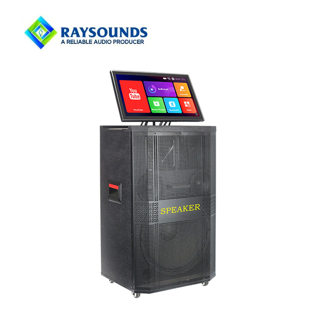 All-In-One High Power Video Karaoke Speaker with 19" HD Touch Screen Android System Wireless Mic Portable Outdoor Sound Box