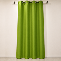 Cortina Opaca de 1 Panel de Color Sólido con Ojales, Lista para Colgar, para Ventanas de Dormitorio y Sala de Estar, Venta al por Mayor