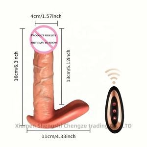 Muhuan mujer Invisible usable <span class=keywords><strong>pene</strong></span> simulación consoladores Control remoto vibrador para masturbación juguetes sexuales - Product Image 5