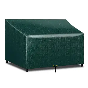 Impermeável verde PE 2 Seater Garden Bench Cover Outdoor Pátio Móveis Cadeira Covers