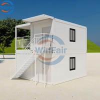Villa préfabriquée de luxe WinFair à 2 étages pour la Tunisie, maison préfabriquée à faible coût pour unité d'habitation secondaire / centre communautaire