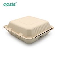Vaisselle jetable écologique personnalisée, durable, non toxique, contenants à emporter, emballages alimentaires imperméables pour le camping