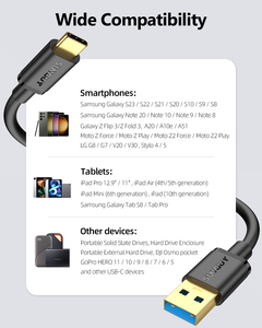 Cable de carga SUNGUY 18W USB a Tipo-C, cable de datos USB de carga rápida para teléfonos y portátiles, cargador de teléfono (muestra gratuita) - Product Image 6