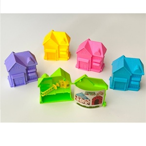 Cheap House Toy DIY Promotional Gift Cartoon Home Decorative Toys
