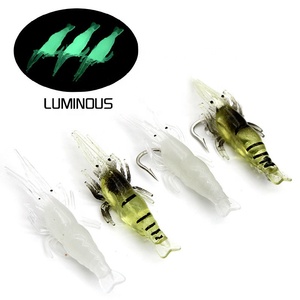 SEASKY Isca Artificial de Camarão Macia de 4cm e 1g para Pesca de Robalo com Anzol Crank - Mais Vendida - Product Image 6