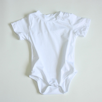 Thăng Hoa Trống Ngắn/Dài Tay Áo Đồng Bằng Bé Onesie Romper