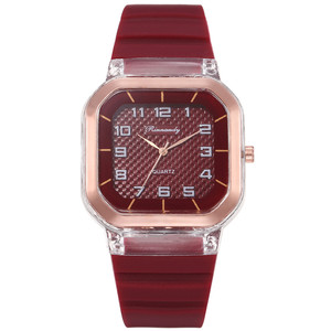 8122 Drop Shipping <span class=keywords><strong>orologi</strong></span> da donna quadrante numerico orologio minimalista al quarzo da donna orologio in Silicone di moda per ragazza - Product Image 5