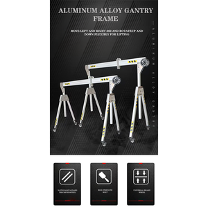 Gru a cavalletto portatile di alluminio dell'elevatore 10ton Mini gru a portale dell'interno con le componenti del motore e dell'ingranaggio del centro Mobile - Product Image 4