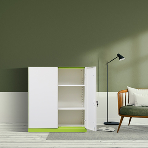 Moderno de 2 puertas de hierro muebles de oficina de acero armario ajustable de almacenamiento con armario para uso en la cocina - Product Image 4