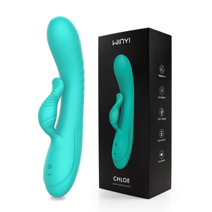 Foreplay Tool Mujeres Vibrador Juguetes sexuales para adultos Coño Vagina G-Spot Estimular Potente vibrador de conejo de silicona líquida recargable - Product Image 1
