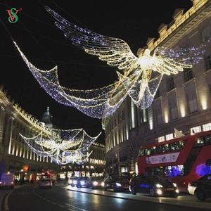 Décorations <span class=keywords><strong>de</strong></span> <span class=keywords><strong>noël</strong></span> en plein air, usine, <span class=keywords><strong>ange</strong></span> <span class=keywords><strong>lumineux</strong></span> Led, décoration Festive <span class=keywords><strong>de</strong></span> rue extérieure - Product Image 1