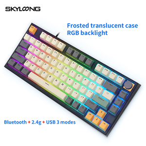 GK75 <span class=keywords><strong>skyloong</strong></span> คีย์บอร์ดกลไกไร้สาย3โหมด75คีย์ปะเก็นสลับร้อน - Product Image 2