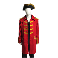 Costume de pirate pour adulte, déguisement de capitaine des Caraïbes pour homme, robe de performance pour fête de carnaval