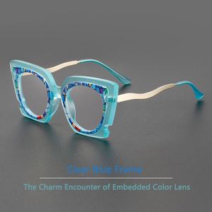 Gafas de Sol Cuadradas Retro de Moda 2025 con Logotipo Personalizado, Gafas de Metal Multicolor con Protección Contra la Luz Azul para Mujer - Product Image 4
