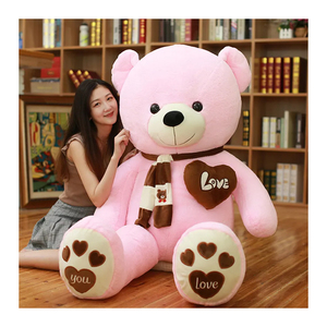 All'ingrosso orsacchiotto <span class=keywords><strong>gigante</strong></span> con sciarpa giocattoli di <span class=keywords><strong>peluche</strong></span> di amore <span class=keywords><strong>peluche</strong></span> sciarpa di <span class=keywords><strong>peluche</strong></span> di amore orsacchiotto di <span class=keywords><strong>peluche</strong></span> - Product Image 1