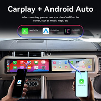Système d'écran double entièrement laminé de 15,5 pouces pour Land Rover Series Range Rover L494 L405 8 cœurs FM 4G LTE Carplay GPS & DSP 2013-2019