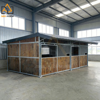 Abri/Écurie Modulaire Portable de Luxe pour Chevaux, Galvanisé à Chaud, Facile à Installer, pour Ferme Équestre en Australie