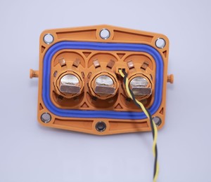 Um código 150A 200A 250A PA66 GF laranja cor Quick Release Interlock HVIL conector para carro EV - Product Image 1