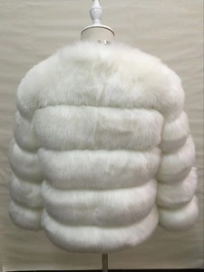 2022 nouveautés manteau d'hiver personnalisable pour les femmes moelleux imperméable fourrure de renard tissé matériel couleurs personnalisées - Product Image 4