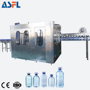 Automatic 5L bottled water 3-in-1 filling machine / big bottle water filling machine / 5L barrel filling line