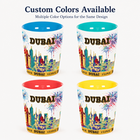 Souvenir touristique de Dubaï, tasses en céramique de luxe, petites tasses à vin en porcelaine isolées sans poignée, personnalisées, sur mesure, ODM, vente en gros