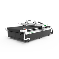 Geautomatiseerde textiel snijmachine, hoogwaardige producten, rondmes, pneumatisch mes voor textiel, glasvezel vloermatten, tapijt