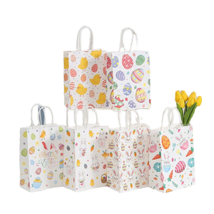 Recycled Materials Paper Handle <b>Bag</b> Gift Favor <b>Sweet</b> Packaging <b>Bags</b> <b>for</b> Easter <b>Party</b> Decoration Supplies - Product Image 1