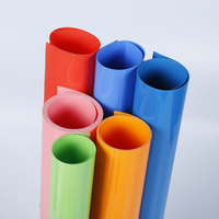 Feuilles de PVC mat colorées flexibles, rouleaux de film plastique rigide pour la production de classeurs de papeterie de bureau