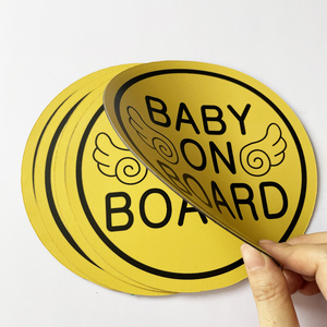 Светоотражающие магнитные знаки безопасности ребенка на борту автомобиля - Product Image 3