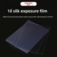 Película de Calco Transparente A4 de Alta Calidad, Resistente al Ácido Sulfúrico, Color Rosa, 80g, Material para la Elaboración de Sellos