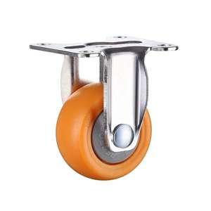 <span class=keywords><strong>Mini</strong></span> roulettes en polypropylène et caoutchouc orange, roulettes pivotantes à roulement industriel de 1 à 2 pouces, frein pour chaise de bureau, canapé, étagère, usage intensif - Product Image 1