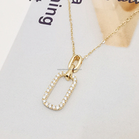 Bijoux fins pendentif 14K Au585 or massif Moissanite colliers femmes bijoux cadeau 14k or jaune chinois or femmes collier