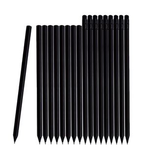 Wholesale Hot Sale HB Black <b>Wood</b> Resin Promotional Pencils Set Students Business Hotels Customizable <b>Screen</b> Pad Printing - Product Image 2