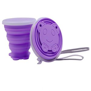 270ml Collapsible Silicone Folding <b>Cup</b> Expandable Portable Mugs for Travel Camping Hiking Classic Design <b>Reusable</b> Tea <b>Cup</b> - Product Image 1