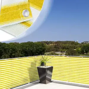 Divers filet durable de balcon d'ombre de Sun de rayure de couleur de HDPE pour protéger l'intimité personnelle