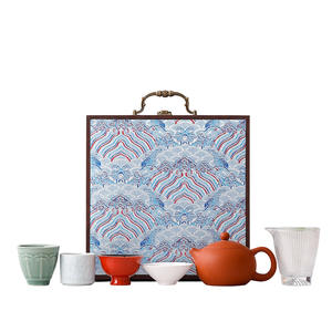 Juego de té del Museo del Palacio, Cinco Hornos Famosos, Completo con Tetera y Tazas, Caja de Regalo, Recuerdo para el Año Nuevo Chino - Product Image 5