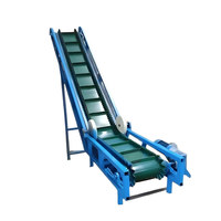 Nouveau mini convoyeur à bande portable en PVC/nylon à crampons pour le transport de terre et de pierres, fabriqué en Chine