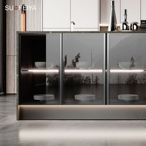 Sofeyia armadietto da <span class=keywords><strong>cucina</strong></span> di fascia alta mobili in legno compensato MDF isola in legno di alta Gloss <span class=keywords><strong>cucina</strong></span> vetro laccato per l'australia - Product Image 4