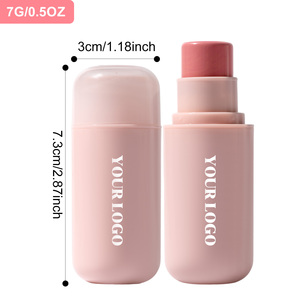Vente en gros Vegan <span class=keywords><strong>Blush</strong></span> Stick forme ronde non grasse longue durée <span class=keywords><strong>Blush</strong></span> pour les startups de marque privée - Product Image 2