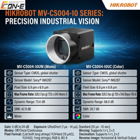 Caméra de vision industrielle USB 3.0 avec capteur IMX287, 526,5 FPS, transmission en temps réel non compressée MV-CS004-10UM/UC