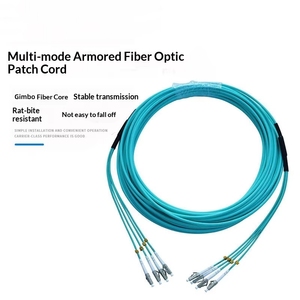 Câble de raccordement optique blindé multimode OM3, 2 fibres, 10 Gigabit <span class=keywords><strong>Ethernet</strong></span>, FTTH, anti-rat - Product Image 5